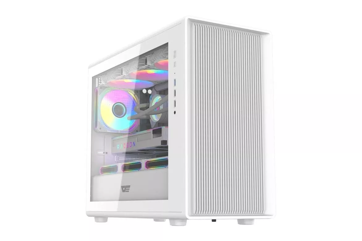 Caja PC Darkflash DB460M Blanca M-ATX/ITX Cristal Templado