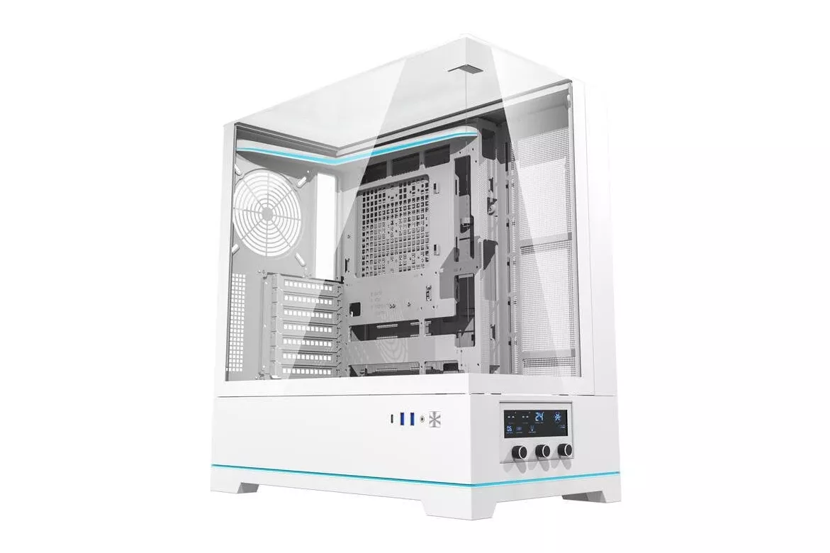 Caja PC Darkflash DY450 ATX Mid Tower Cristal Templado Blanca