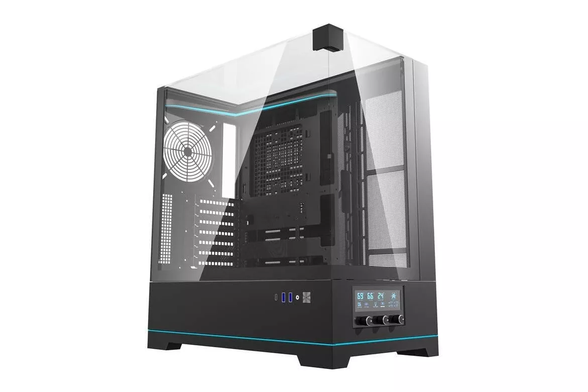 Caja PC Darkflash DY450 Mid Tower ATX Sin Ventiladores Negro