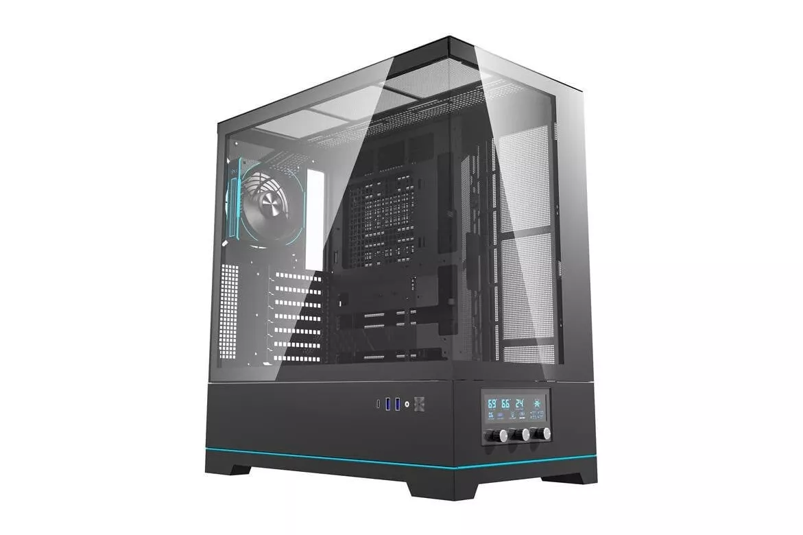 Torre PC Caja PC Darkflash DY451 PRO Negra + 1 ventilador ARGB