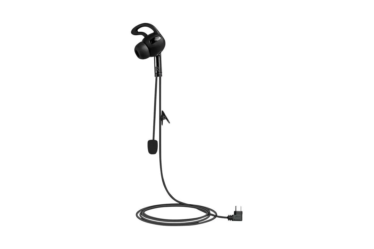 Auriculares EJEAS HIFI-R6 con cable USB-C para &aacute;rbitros, uso deportivo, negros
