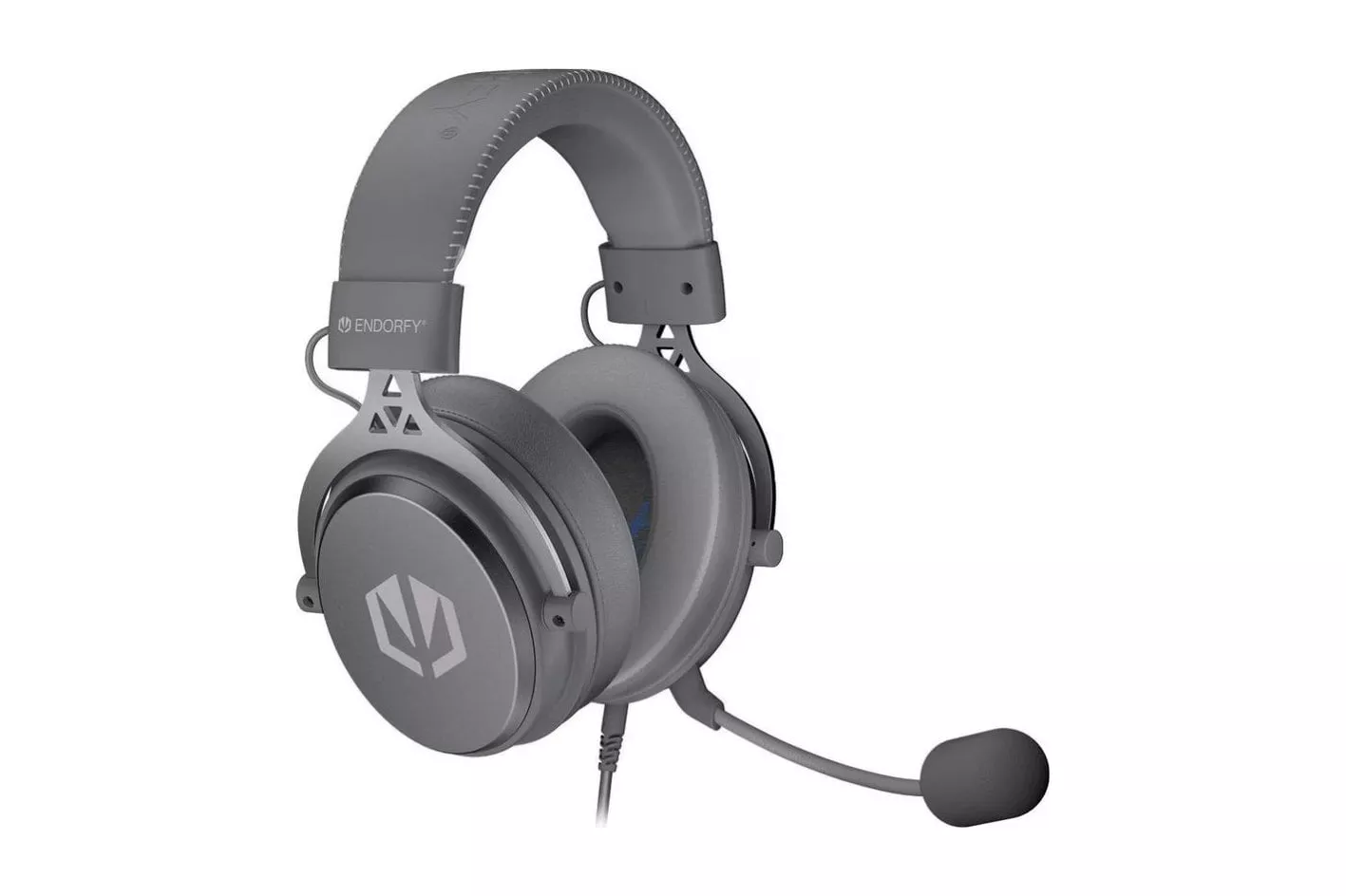 Auriculares Endorfy VIRO Plus USB con cable USB-A, Virtual Surround, Over Ear, gris