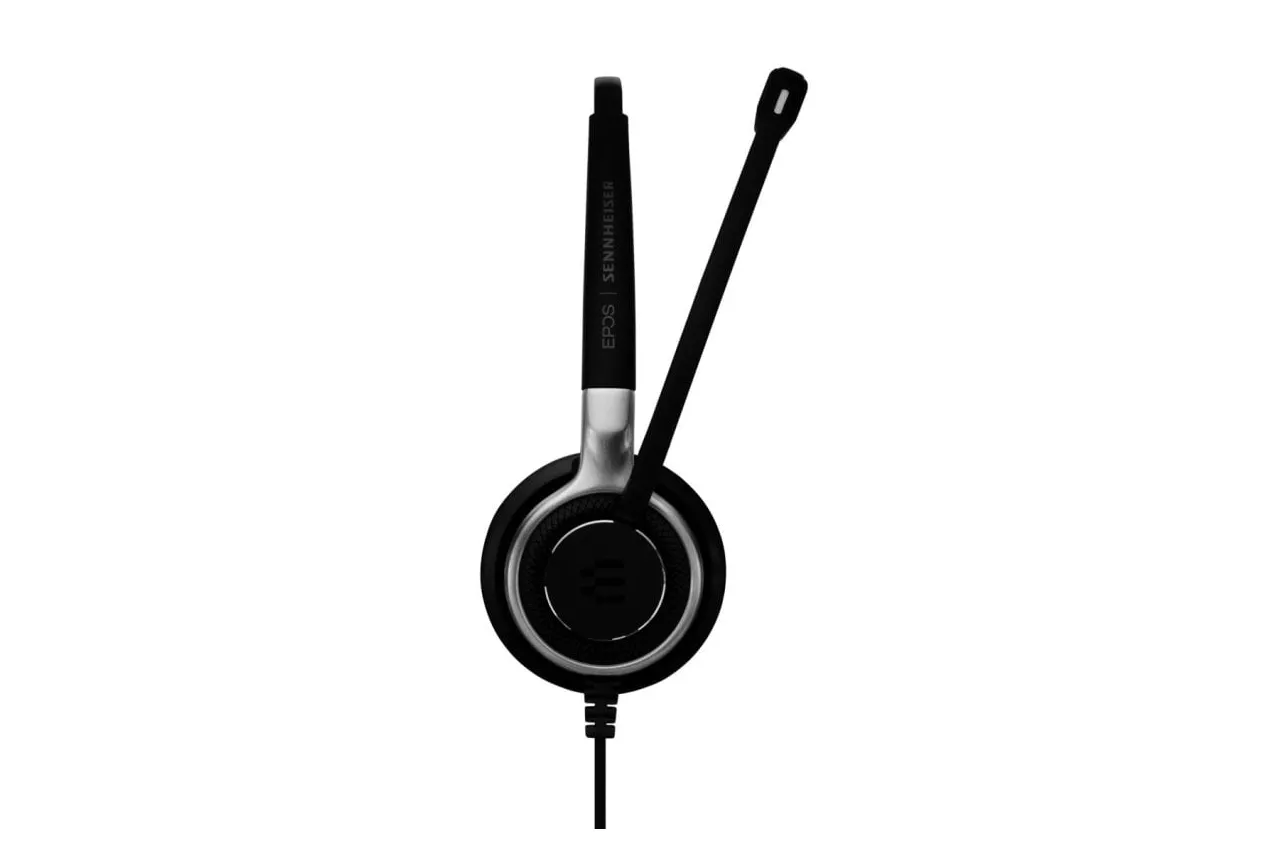 Auriculares Epos SENNHEISER IMPACT SC 635 con cable USB-C para llamadas y m&uacute;sica con cancelaci&oacute;n de ruido, negros y plateados