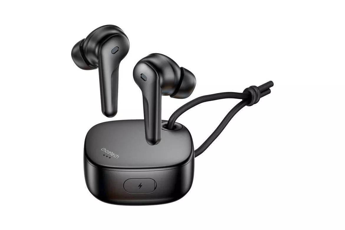 Auriculares Choetech BH-T17 inal&aacute;mbricos Bluetooth 5.4 con Cancelaci&oacute;n de Ruido y resistencia IPX6 negros