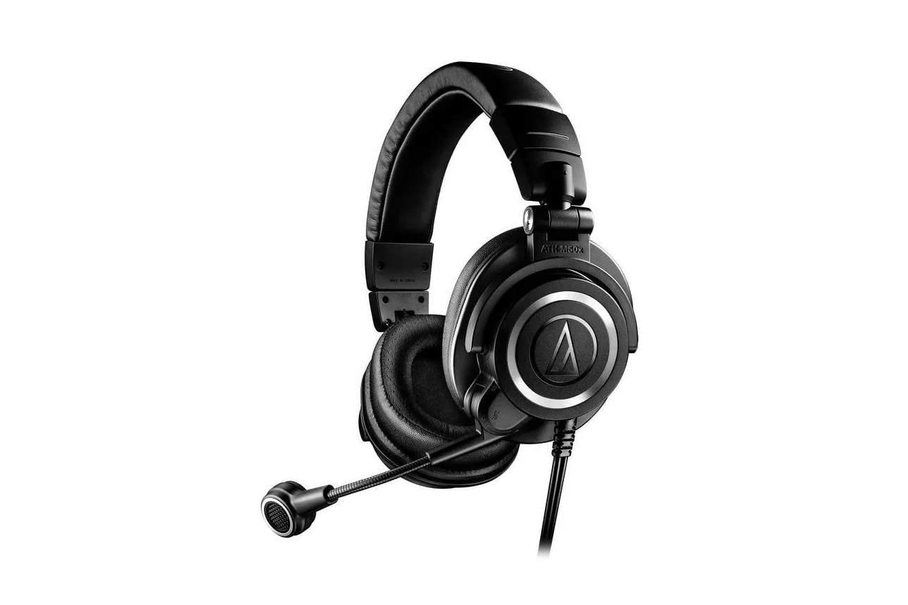 Auriculares Audio-Technica ATH-M50XSTS con cable XLR y micr&oacute;fono para gaming negro