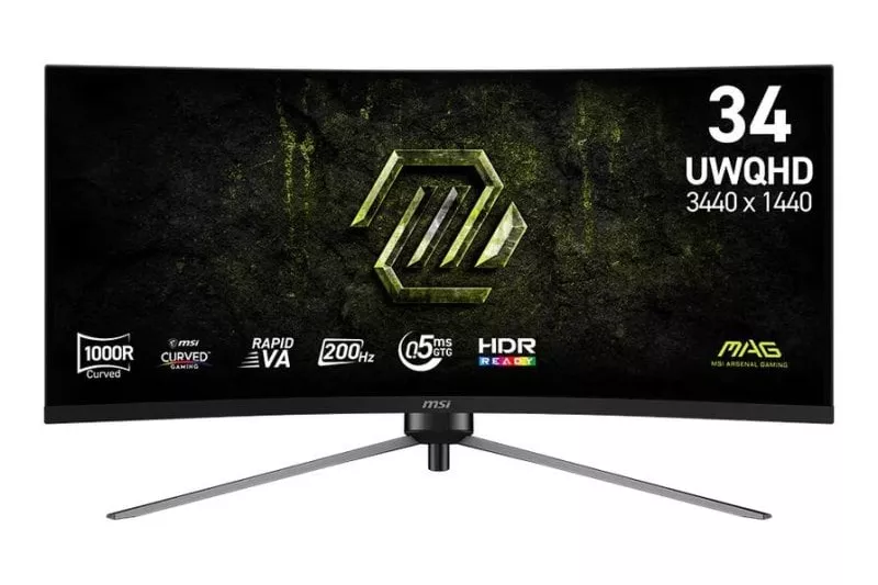 Monitor MSI MAG 345CQRF E20 34" UltraWide Dual Quad HD 200Hz Rapid VA Curvo Ajuste de altura