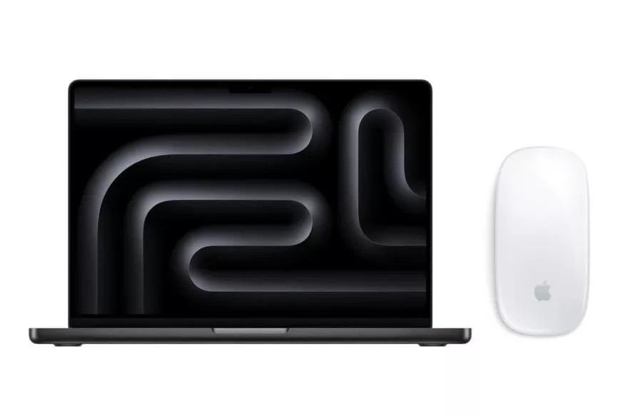 Apple MacBook Pro 14" Apple M5 Pro 15 n&uacute;cleos 24GB 1TB SSD GPU 16 n&uacute;cleos macOS Negro Espacial + Magic Mouse Superficie Multi‑Touch Blanca