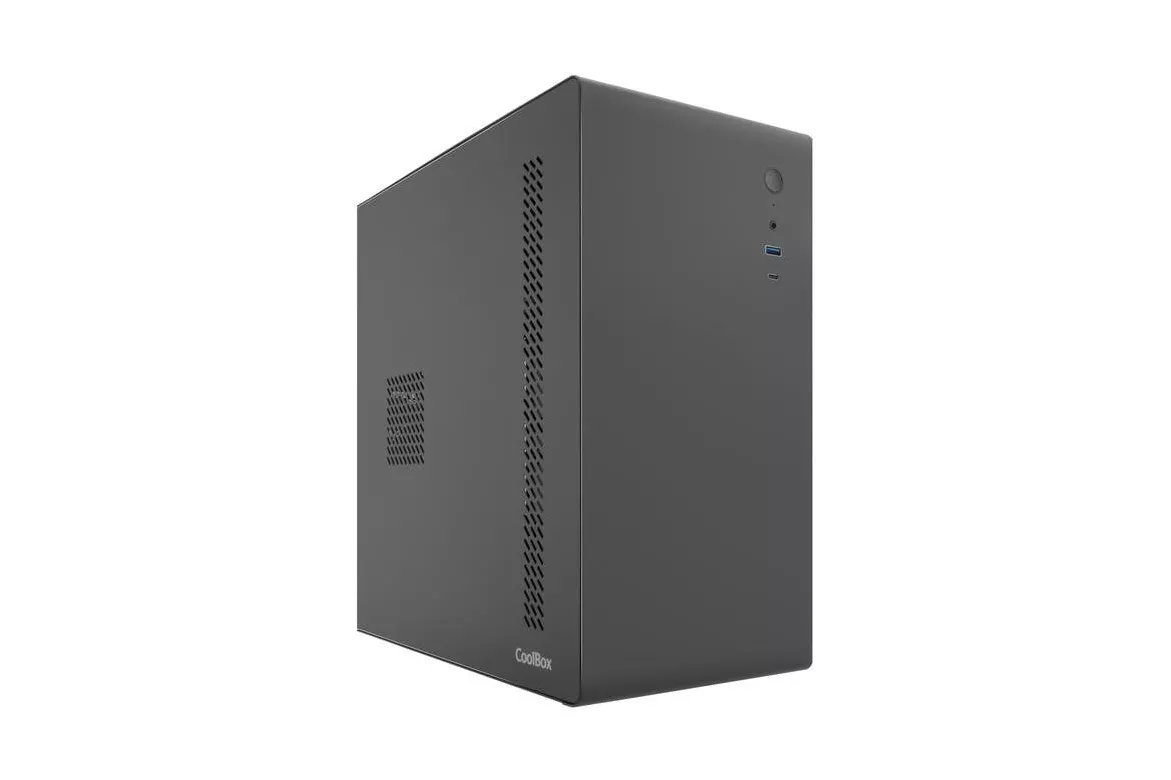 Caja PC Micro ATX CoolBox M640C FullMetal Negro USB-C 3.2 Gen1