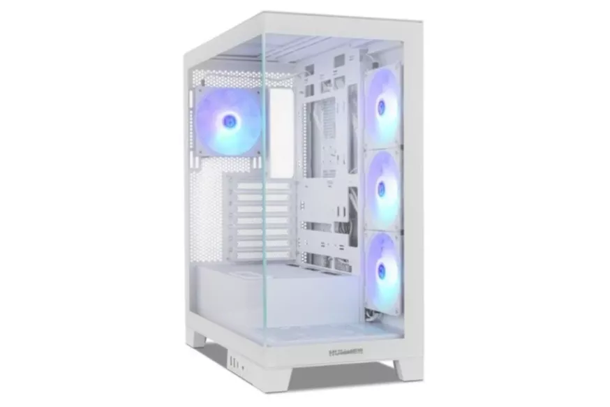 Torre PC NOX Hummer GLOCK ARGB Semitorre ATX Cristal Templado USB-C Blanca - By B0rjaCS