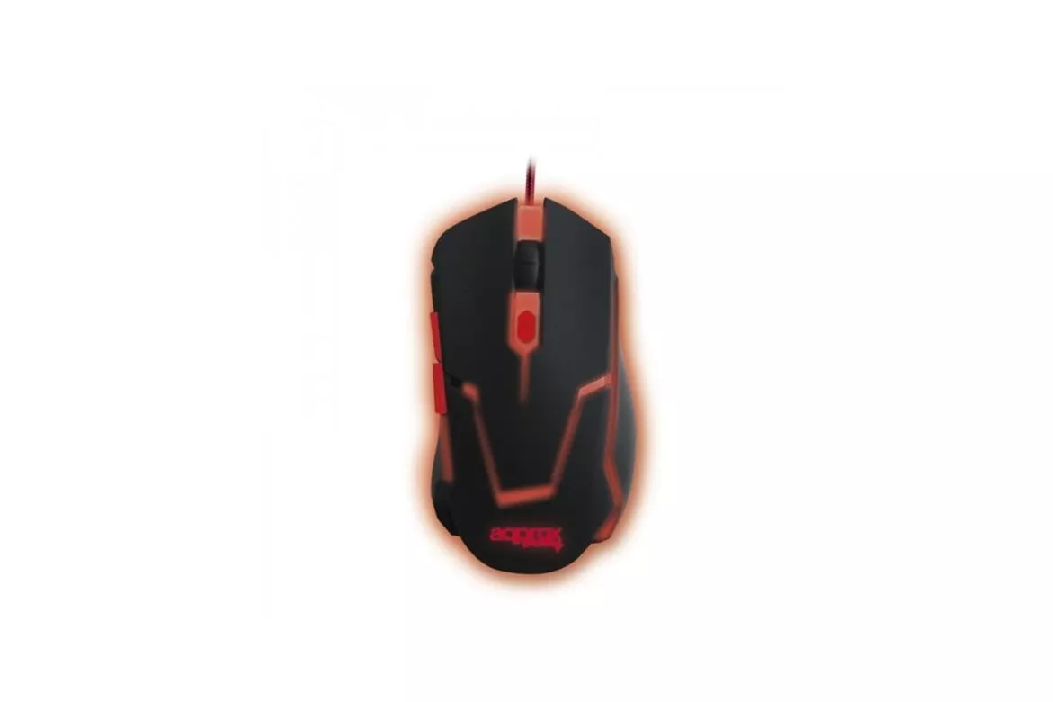 Rat&oacute;n APPROX appTWISTER2 USB tipo A 2400 DPI Negro Retroiluminaci&oacute;n Roja