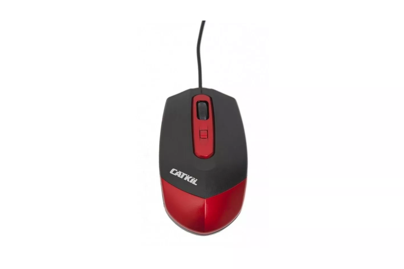 Rat&oacute;n Catkil Dallas &Oacute;ptico USB 1000 DPI Negro Rojo Plug&Play