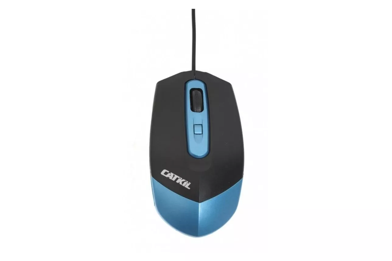 Rat&oacute;n Catkil Dallas &Oacute;ptico USB Tipo A 1000 DPI Negro Azul Plug&Play