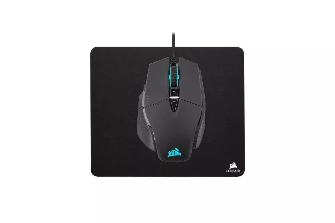 Rat&oacute;n Corsair M65 RGB Ultra Cableado 26000 DPI Negro RGB Pack Alfombrilla