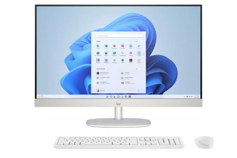 Ordenador Todo en uno HP 27-cr0114ns AMD Ryzen 7 7730U 16GB 1TB SSD Radeon 27" Windows 11 Home Blanco