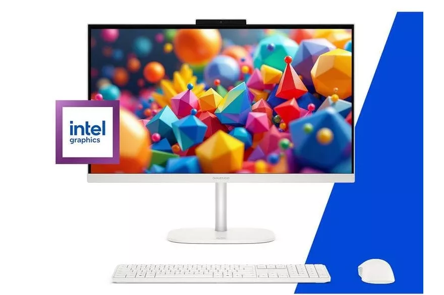Ordenador Todo en uno HP OmniStudio 24-cu0044ns Intel Core 5 120U 16GB 512GB SSD Intel Graphics 23.8" FreeDOS Blanco
