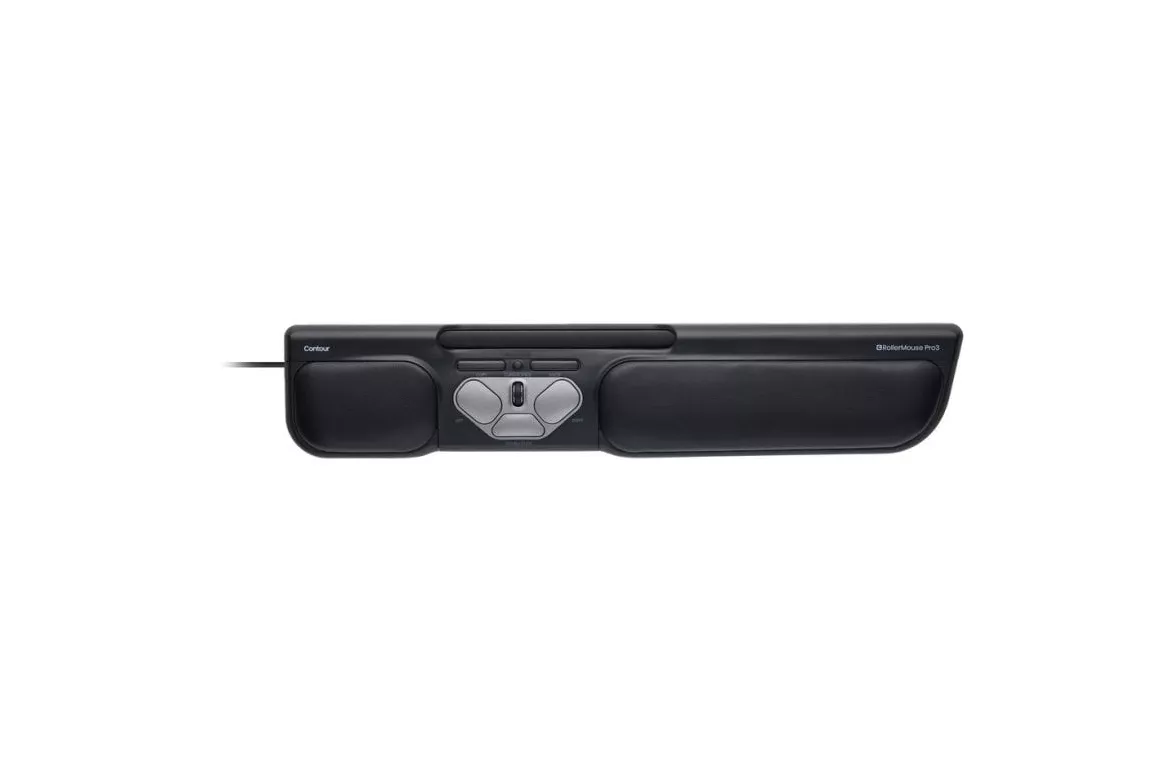 Rat&oacute;n Contour Design RollerMouse Pro3 USB Tipo C 2400 DPI Negro Ambidiestro
