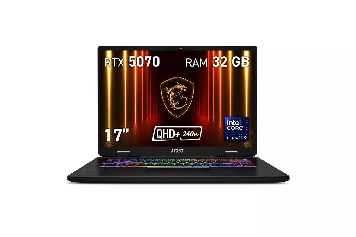 Port&aacute;til MSI Crosshair 17 HX AI D2XW 17" Intel Core Ultra 9 275HX 32GB 1TB SSD RTX 5070 FreeDOS