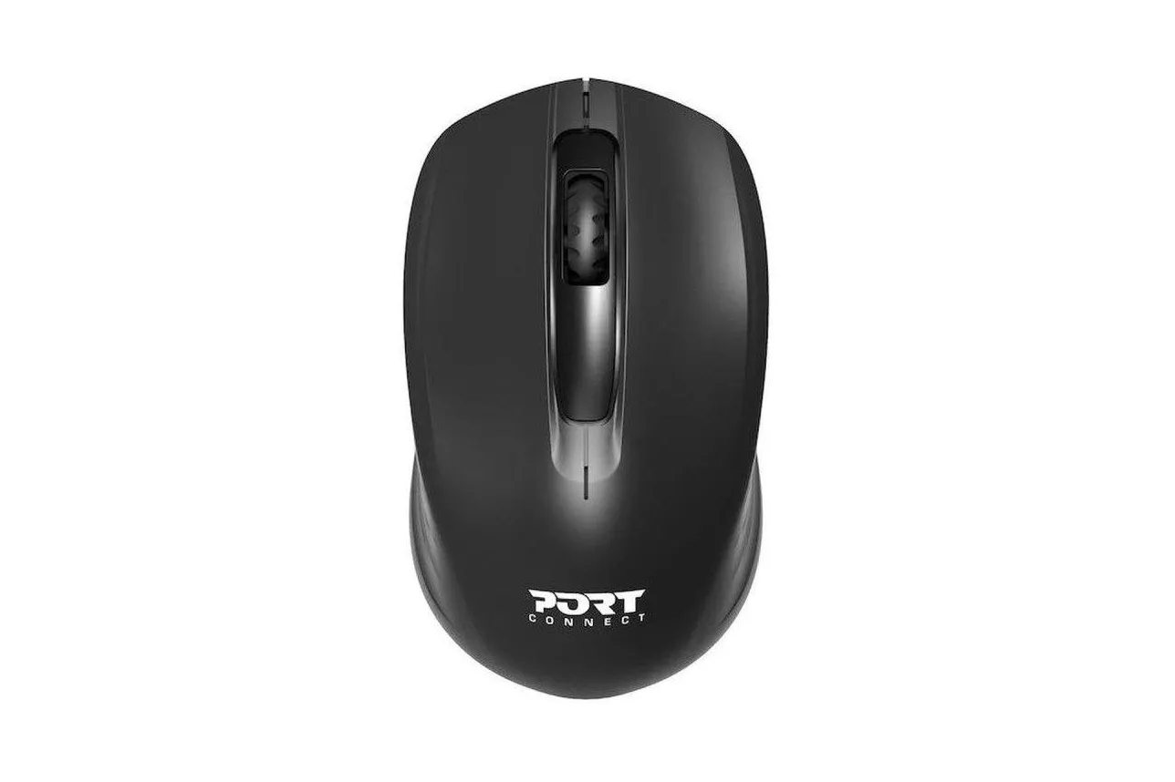 Rat&oacute;n Port Designs 900508 Inal&aacute;mbrico Ambidiestro 2.4 GHz 1000 DPI Negro