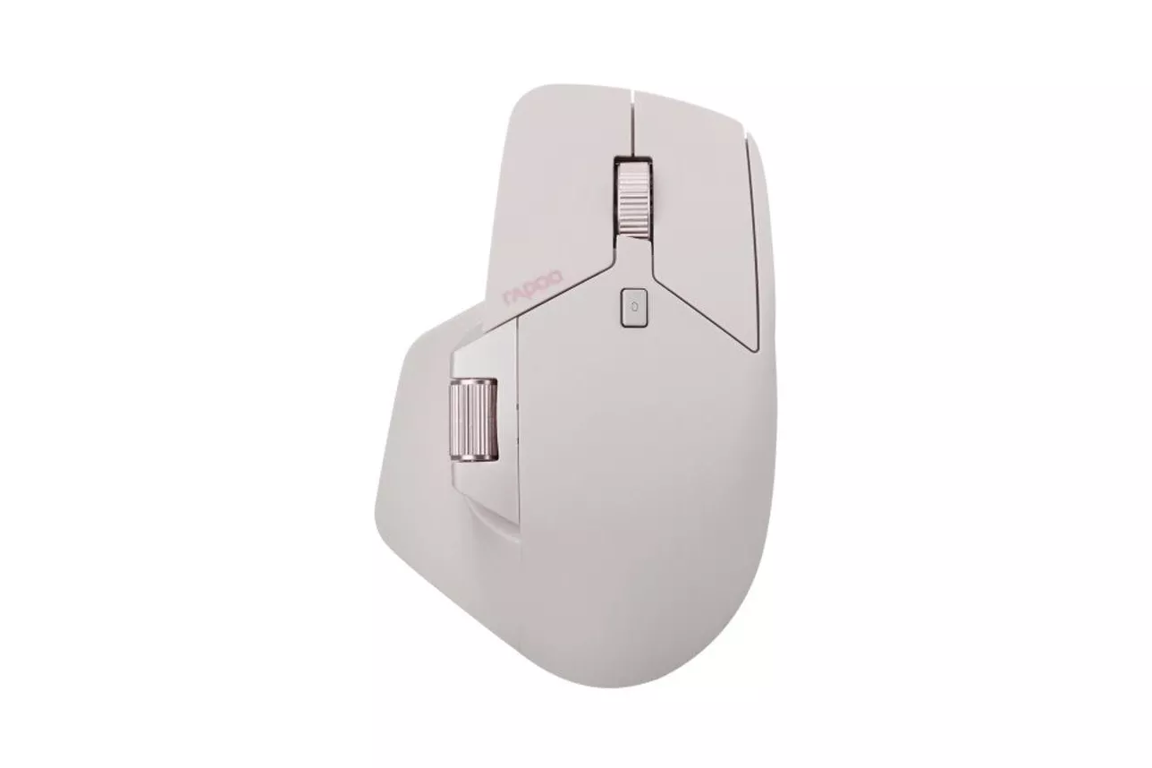 Rat&oacute;n Rapoo MT760L Wireless Bluetooth 3200 DPI Rosa 8 Botones Recargable