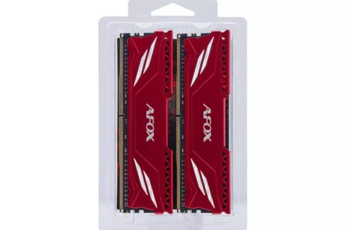 Memoria RAM Afox AFLD432PH1CAD 32GB 2x16GB DDR4 3200MHz CL16 Rojo XMP 2.0