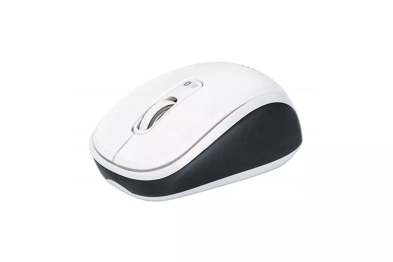 Rat&oacute;n Manhattan 179645 Bluetooth 4.0 1600 DPI Negro Blanco Dual Mode