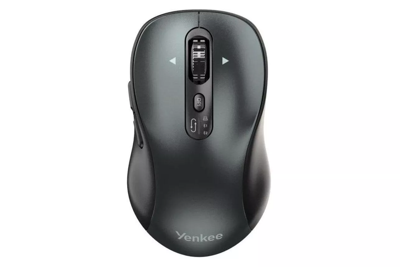 Rat&oacute;n Yenkee YMS 2010BK Inal&aacute;mbrico Bluetooth 5.1 3200 DPI Negro Recargable