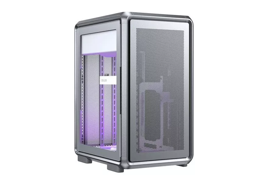Caja PC Cooler Master MasterFrame 400 Mesh Midi Tower Aluminio Vidrio Templado