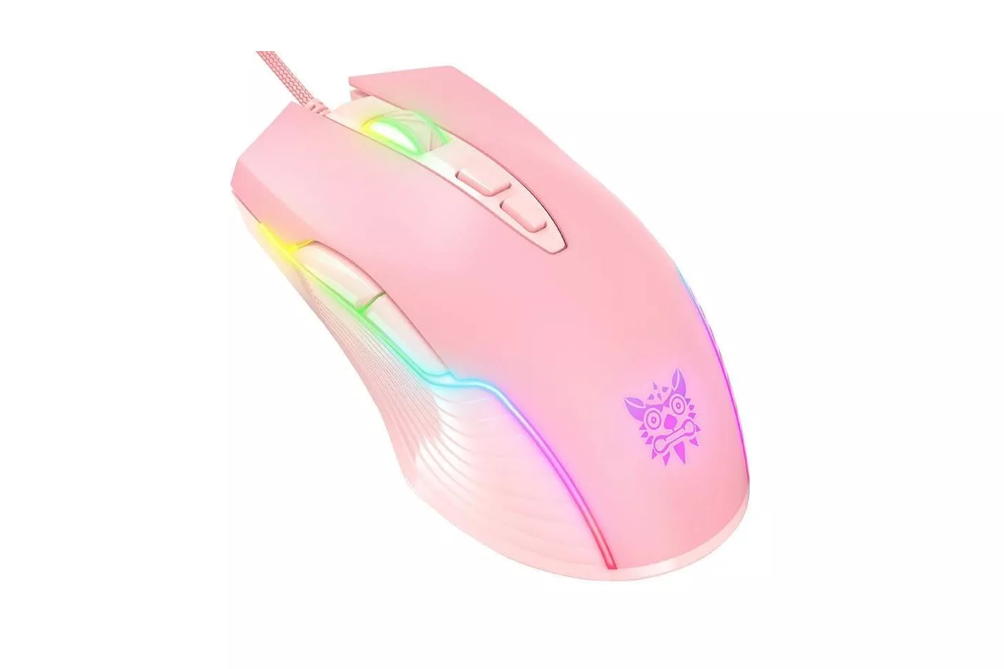 Rat&oacute;n ONIKUMA CW905 USB 6400 DPI RGB 7 Botones Rosa Gaming Ergonom&iacute;a