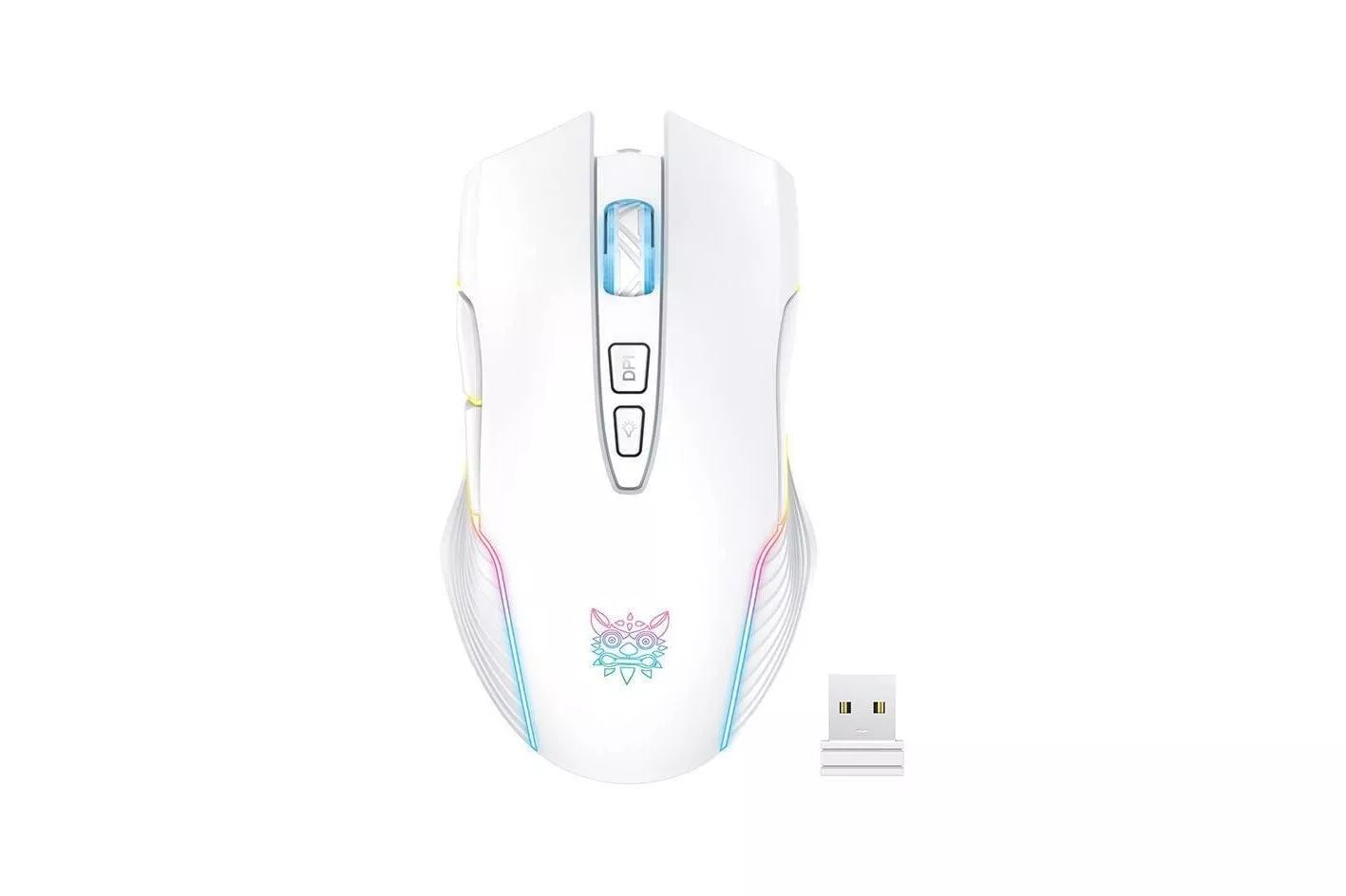 Rat&oacute;n ONIKUMA CW905 Wireless Gaming 3600 DPI Blanco RGB 7 Botones