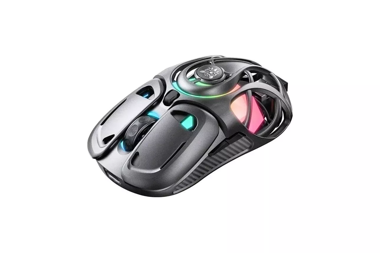 Rat&oacute;n ONIKUMA DM02 Gaming Inal&aacute;mbrico 12800 DPI RGB Gris Ligero