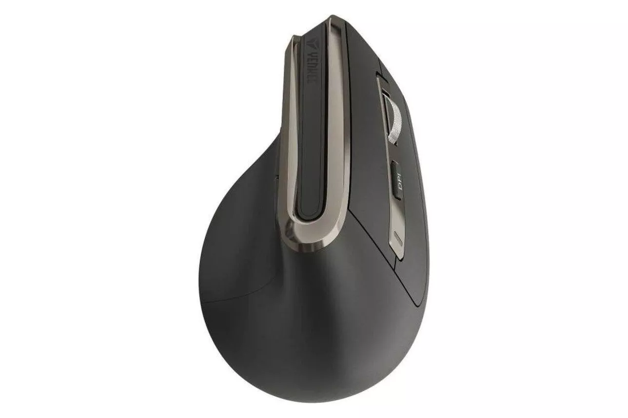 Rat&oacute;n Yenkee YMS 5040 Vertical Inal&aacute;mbrico Dual 3200 DPI Negro Mate Ergonom&iacute;a