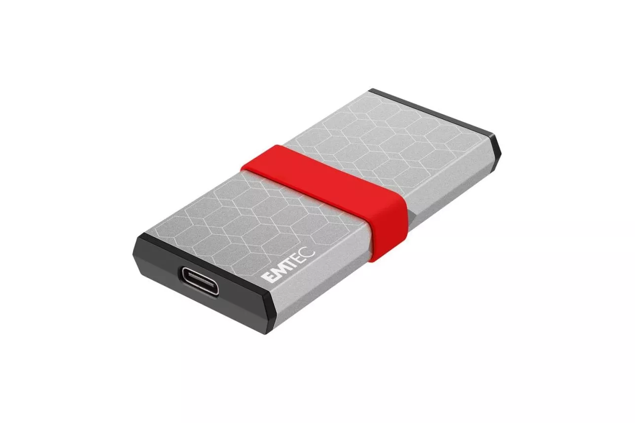 Disco Duro Emtec X205 Mini 1TB SSD USB Tipo C 1100MB/s Plata
