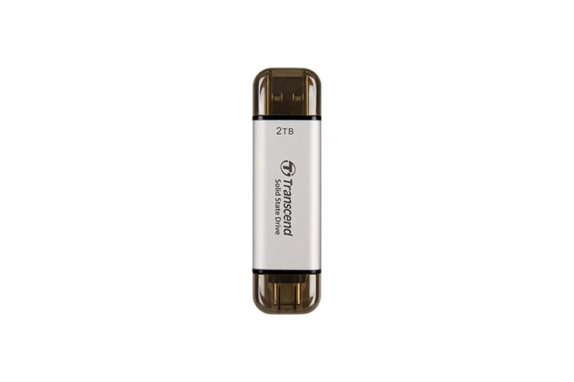 Disco Duro Transcend ESD310 2 TB SSD USB 3.2 Gen 1 1050 MB/s Plata