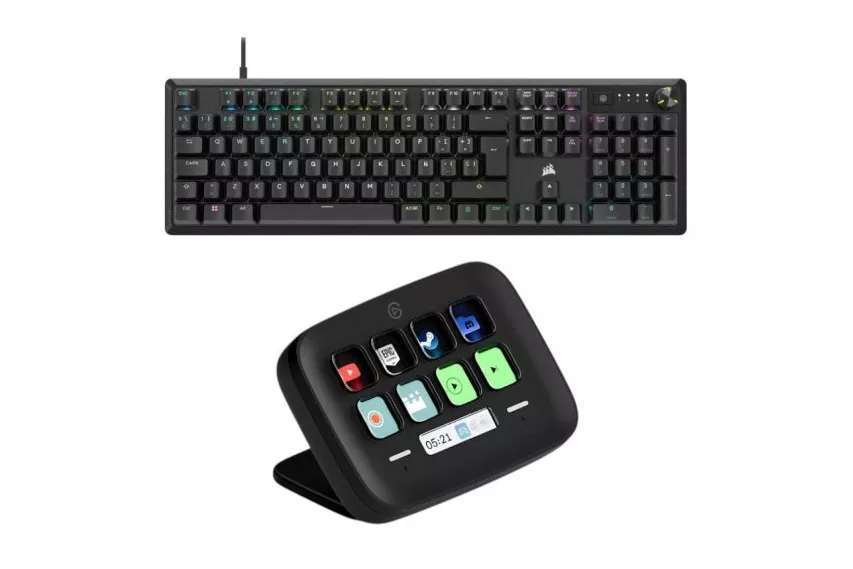 Bundle Corsair K70 CORE Teclado Mec&aacute;nico Gaming RGB Switch MLX Red Negro + Elgato Stream Deck Neo