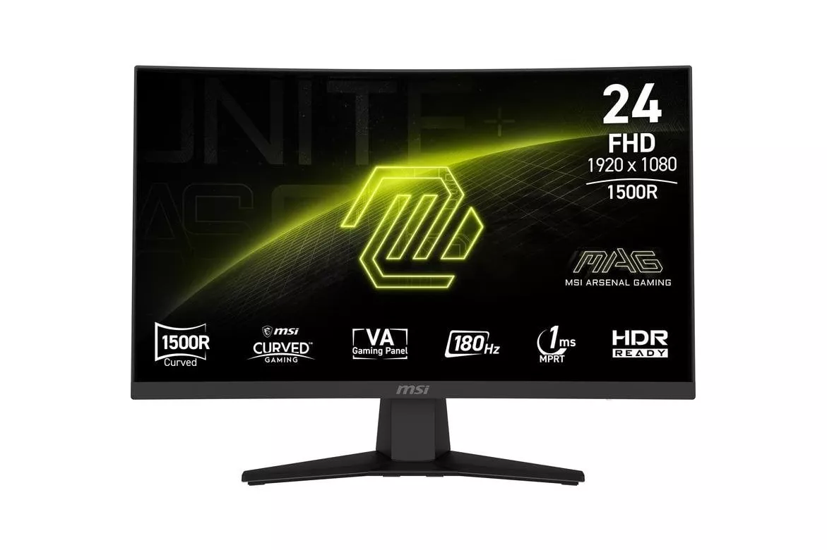 Monitor MSI MAG 244CDE 23,6" FullHD 180Hz VA Curvo 1ms Dise&ntilde;o sin marcos