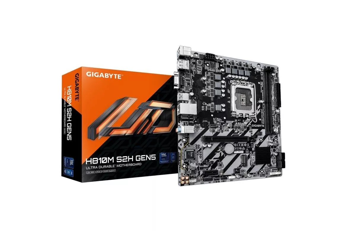 Placa Base Gigabyte H810M S2H GEN5 Intel H810 LGA1851 DDR5 Micro-ATX M.2 RGB