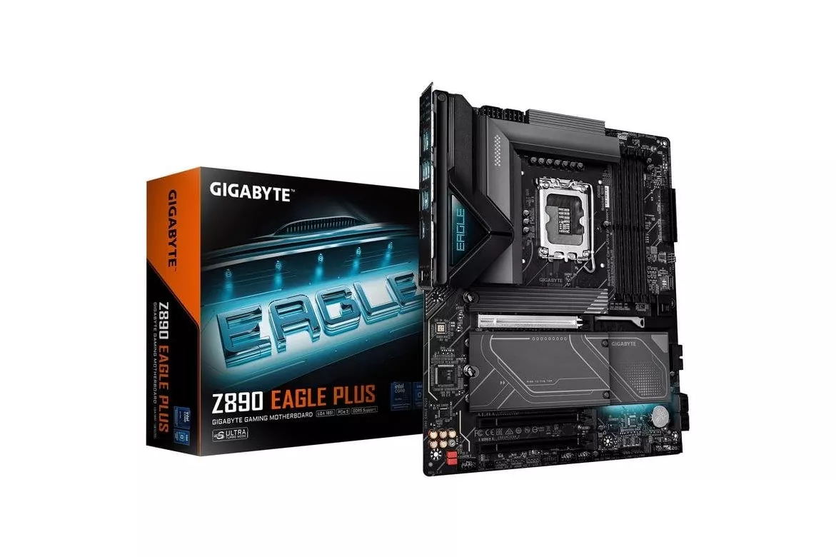 Placa Base GIGABYTE Z890 EAGLE PLUS Intel Z890 LGA 1851 DDR5 ATX 2.5GbE USB4 M.2 PCIe 5.0