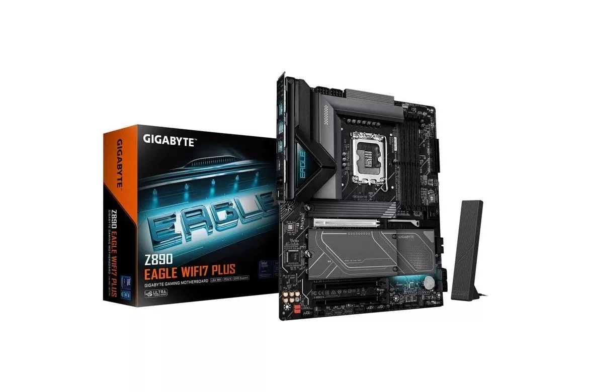 Placa Base GIGABYTE Z890 EAGLE WIFI7 PLUS Intel Z890 LGA1851 DDR5 ATX WiFi7 2.5GbE USB4