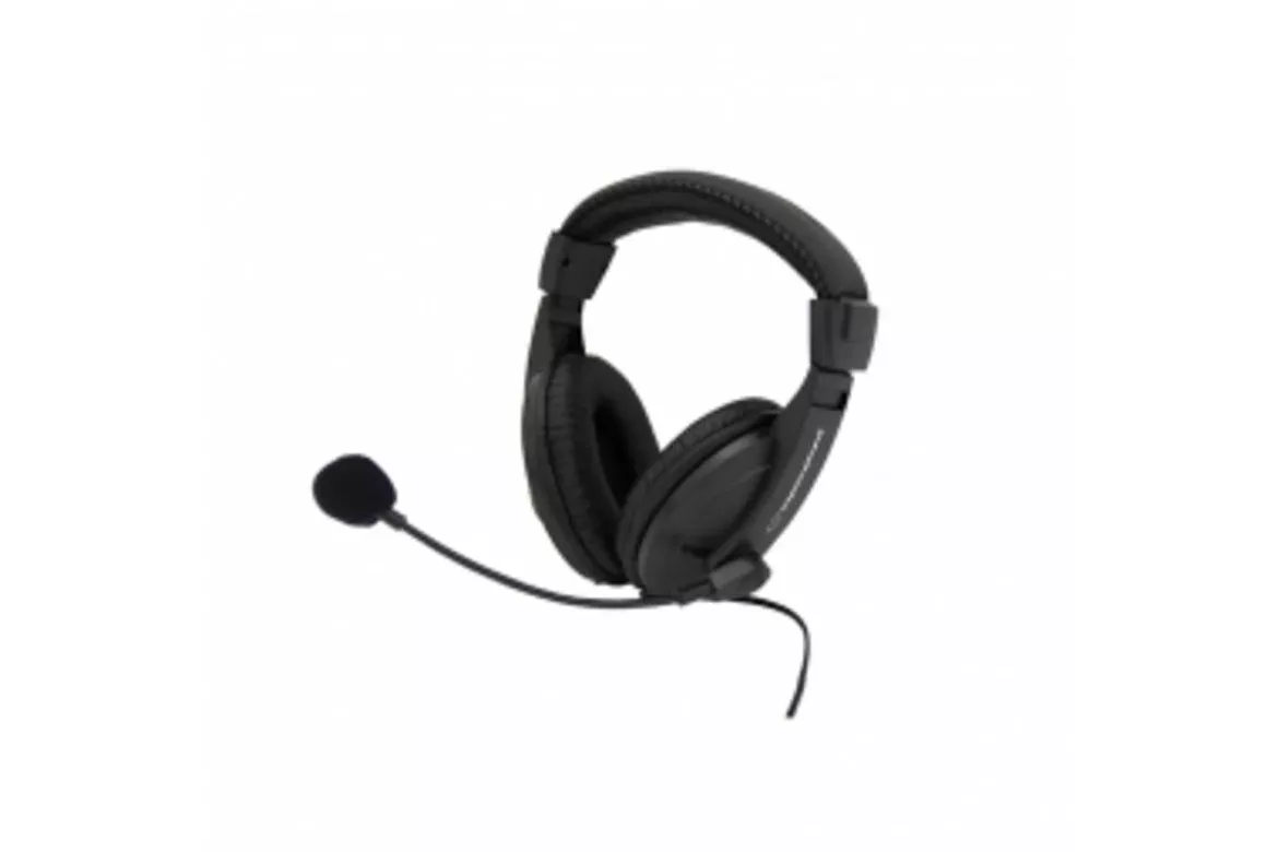 Auriculares Esperanza EH103 con cable, conectividad al&aacute;mbrica, para llamadas y m&uacute;sica, negros