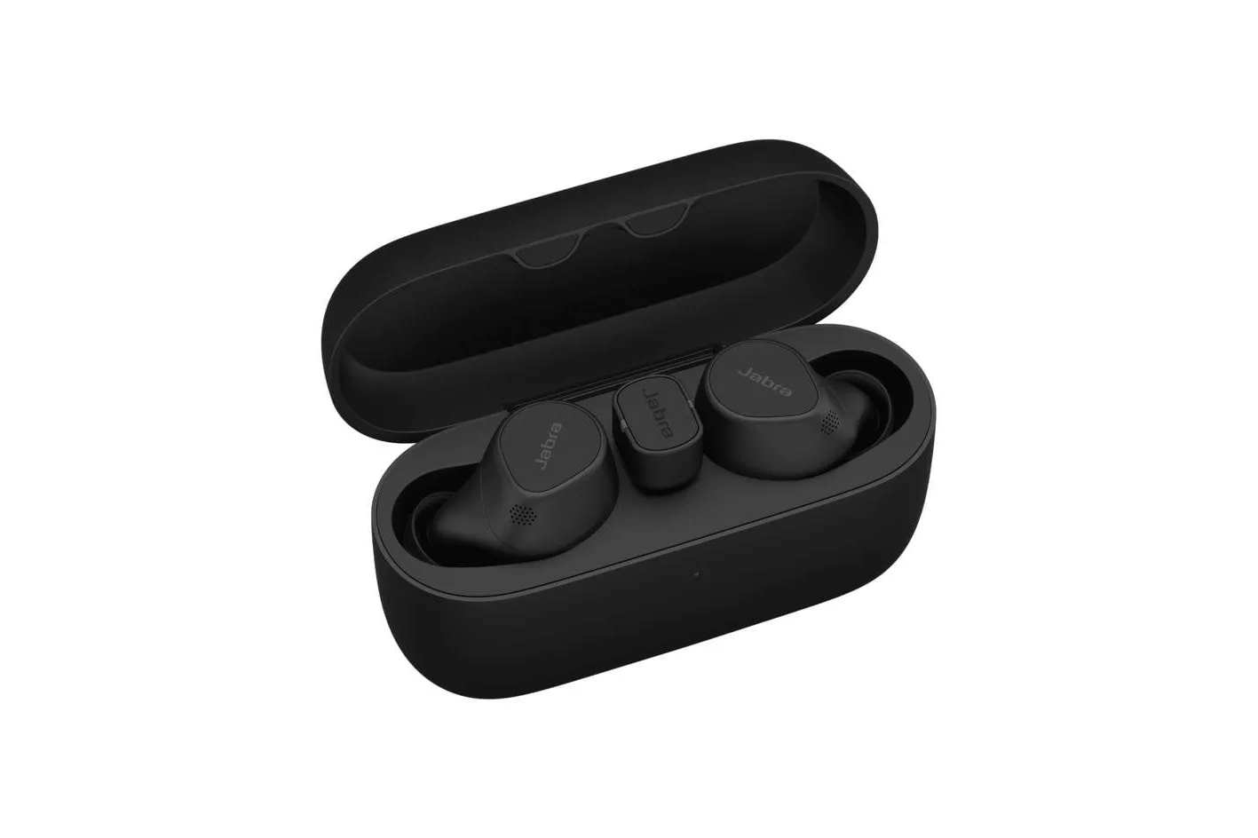 Auriculares Jabra Evolve2 Buds inal&aacute;mbricos Bluetooth con Cancelaci&oacute;n Activa de Ruido y carga inal&aacute;mbrica negros