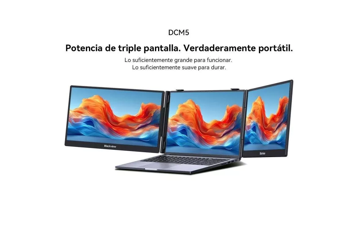 Monitor Blackview DCM5 14" FullHD IPS 60Hz Doble Pantalla USB-C Sonido Integrado