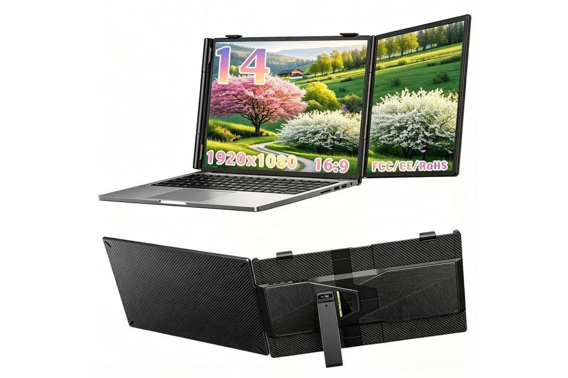 Monitor Blackview Extensor Port&aacute;til 14" FullHD 60Hz IPS USB-C Altavoz Integrado