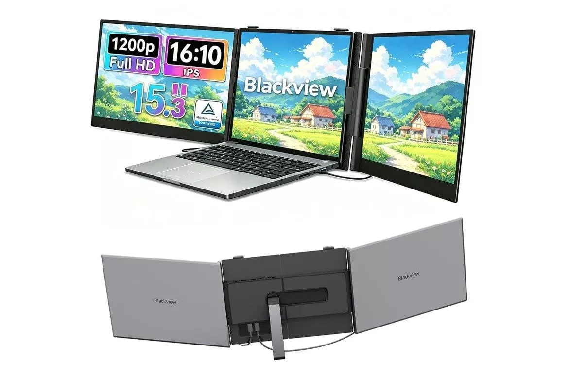 Monitor Blackview DCM8 15,3" FullHD IPS 60Hz USB-C Altavoz Luz Azul Reducida