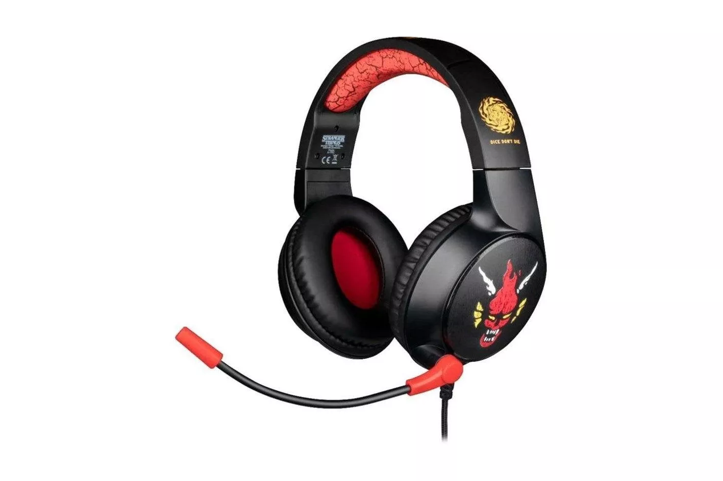 Auriculares Konix Stranger Things con cable jack 3,5 mm, micr&oacute;fono y dise&ntilde;o gaming multicolor