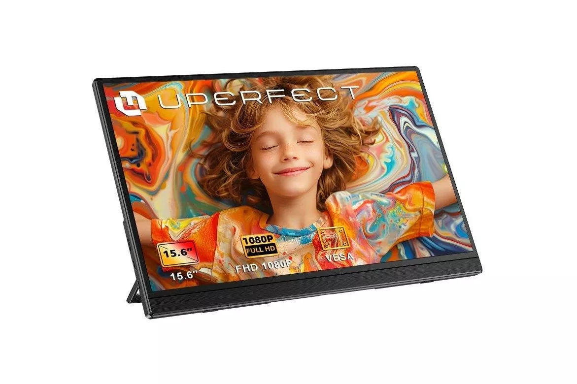 Monitor Uperfect 15,6" FullHD 60Hz IPS USB-C HDMI VESA Contraste 1200:1