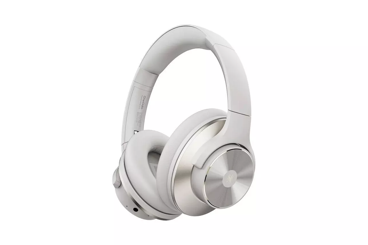 Auriculares OneOdio A10 inal&aacute;mbricos Bluetooth con Cancelaci&oacute;n de Ruido, Transparencia y 45 h bater&iacute;a, blancos