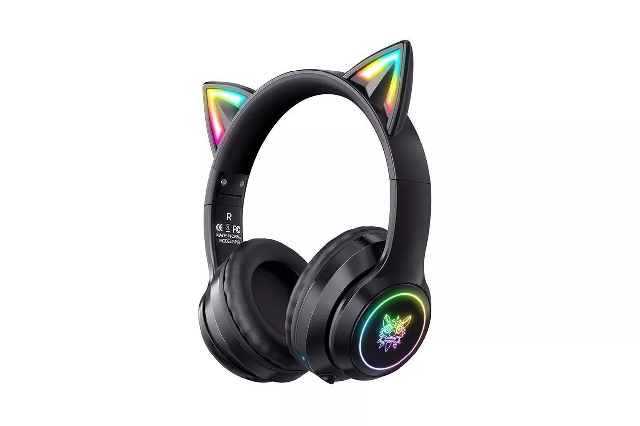 Auriculares ONIKUMA B90 inal&aacute;mbricos Bluetooth 5.0 Gaming con micr&oacute;fono y RGB, negros