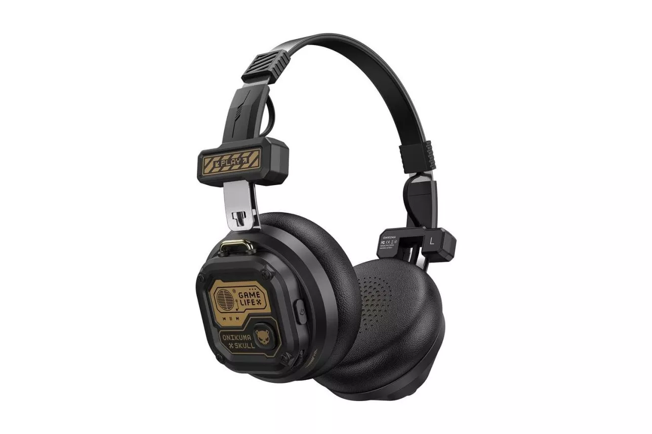 Auriculares ONIKUMA GT803 inal&aacute;mbricos Bluetooth y con cable Gaming con micr&oacute;fono y retroiluminaci&oacute;n negros