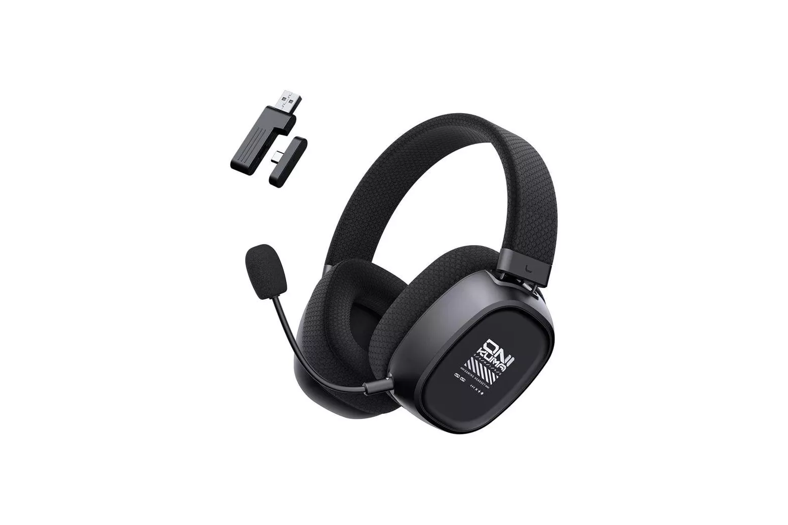 Auriculares ONIKUMA GT839 inal&aacute;mbricos Bluetooth 5.4 y 2.4 GHz Gaming negros