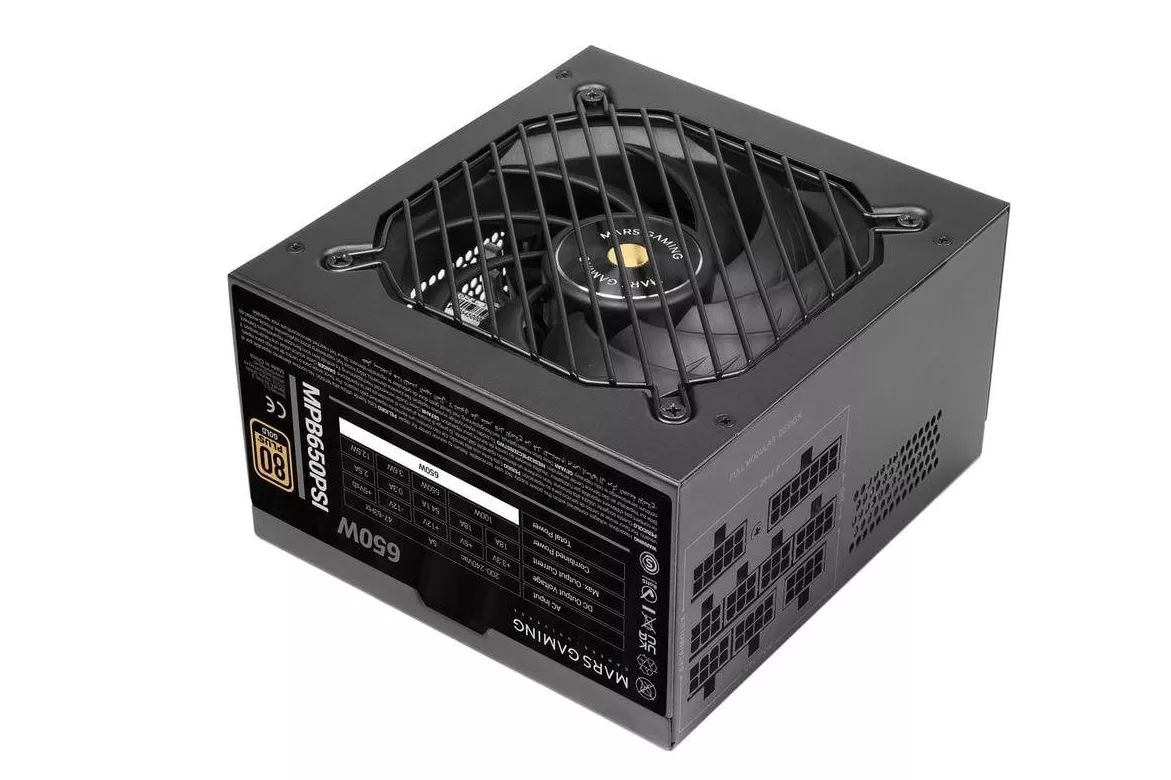 Fuente de Alimentaci&oacute;n Mars Gaming MPB650PSI 650W Certificaci&oacute;n 80 PLUS Gold modular